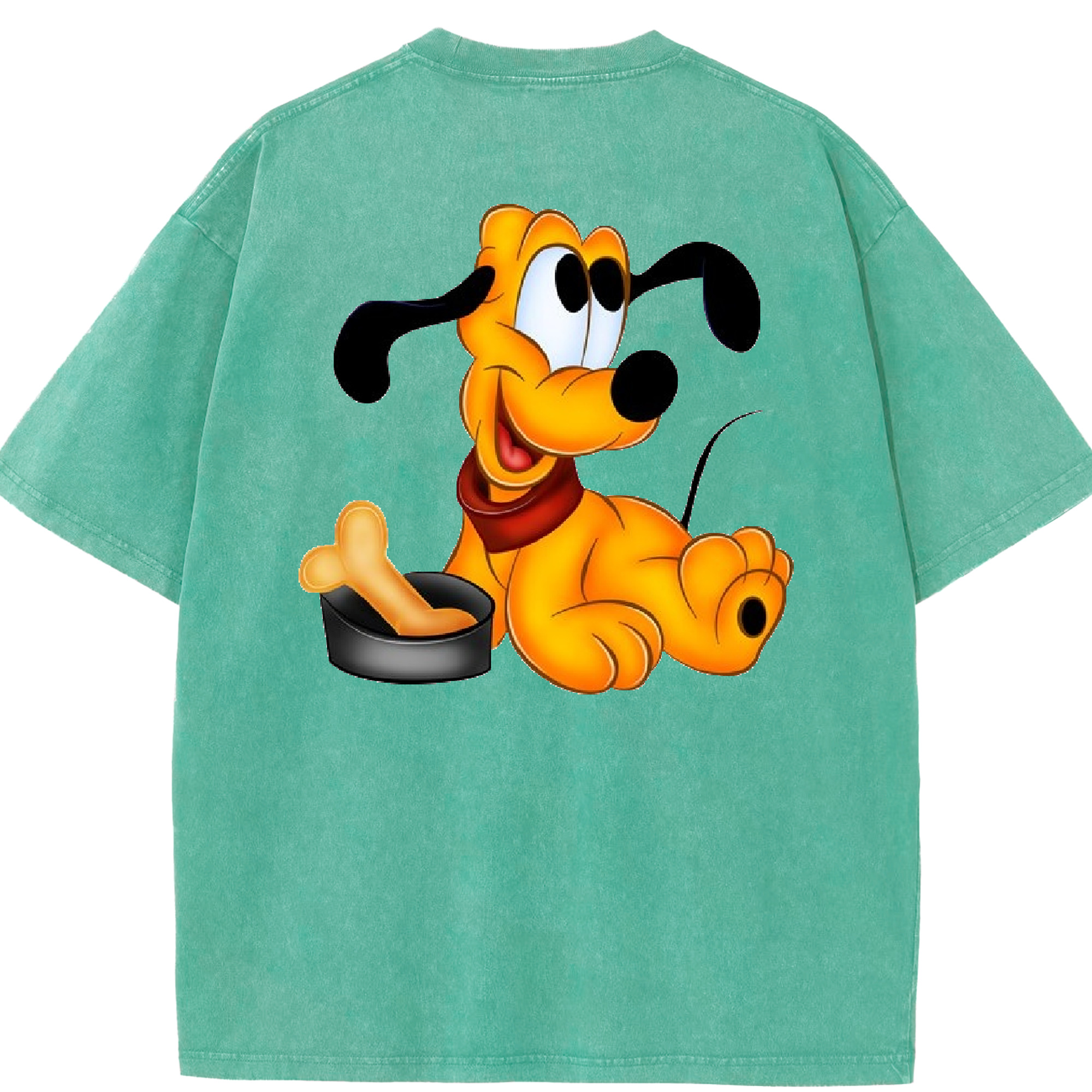 （画像用） ミッキーマウス Mickey Mouse 綿100% ヴィンテージ風 半袖Tシャツ（背面プリント）